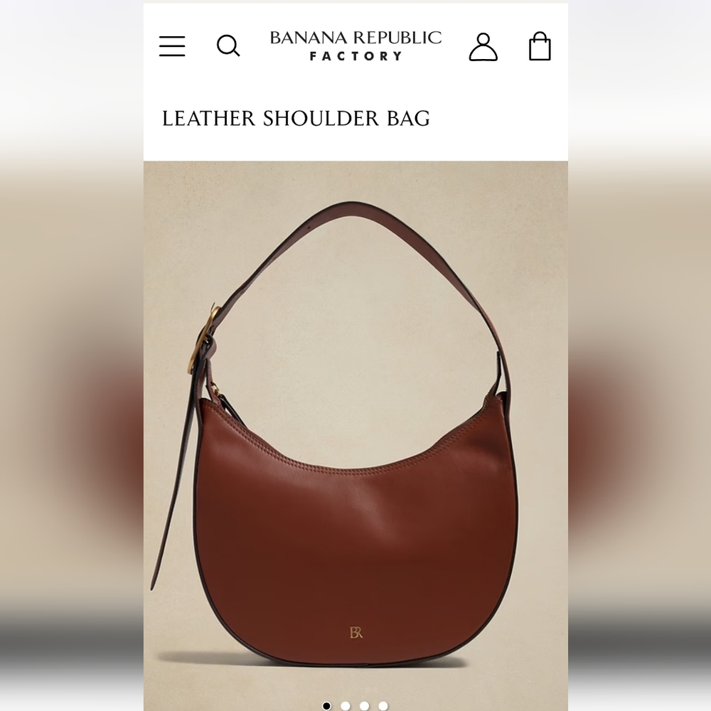 Banana Republic Factory Leather Shoulder Bag
